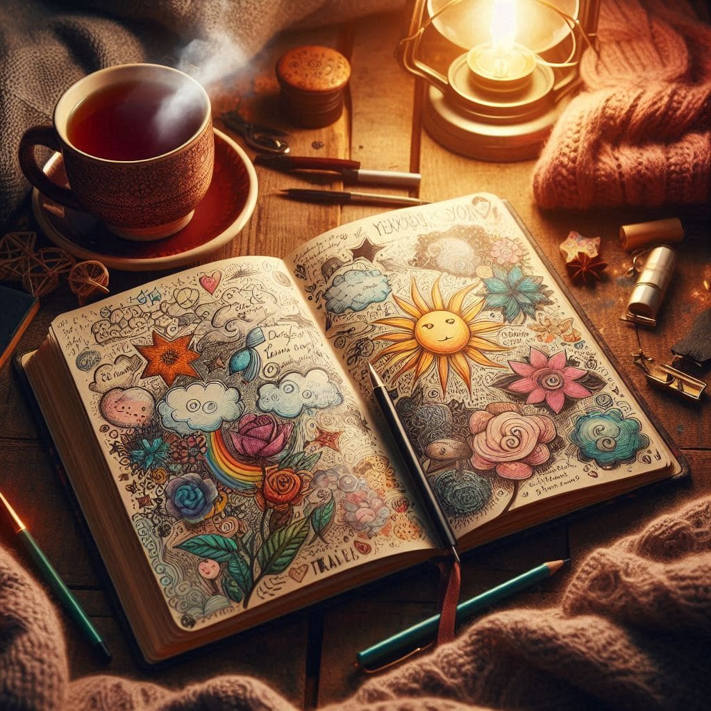 Blick in mein tagebuch