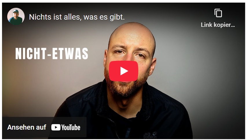 nichts ist alles was es gibt