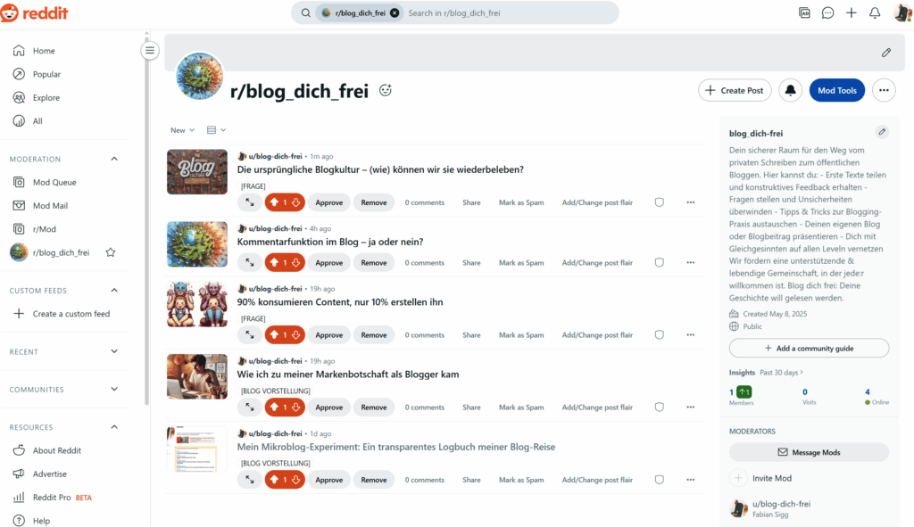 meine subreddit community