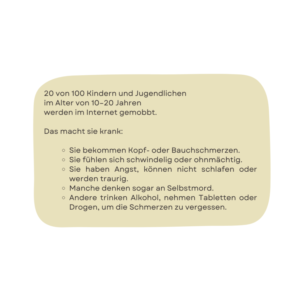 20 von 10 werden im Internet gemobbt