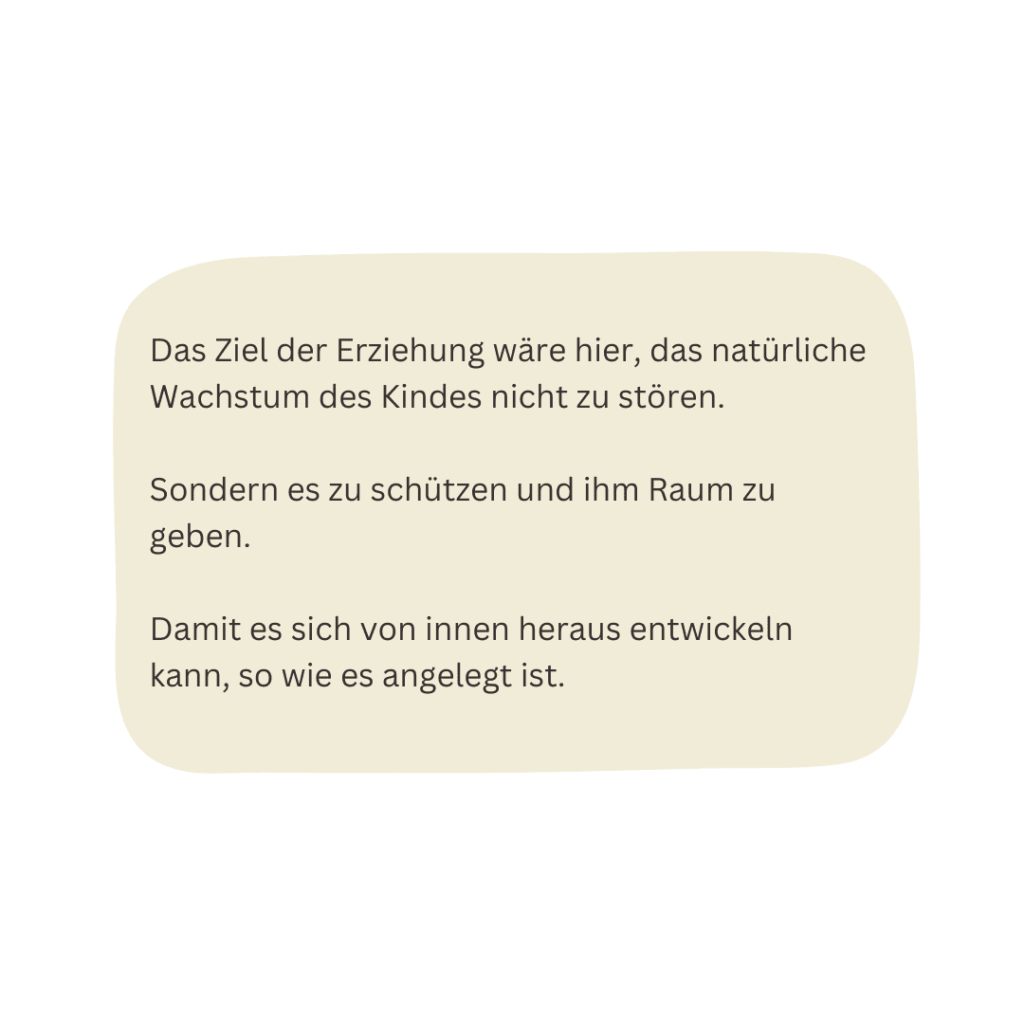 Entwicklung und Erziehung als Anlage