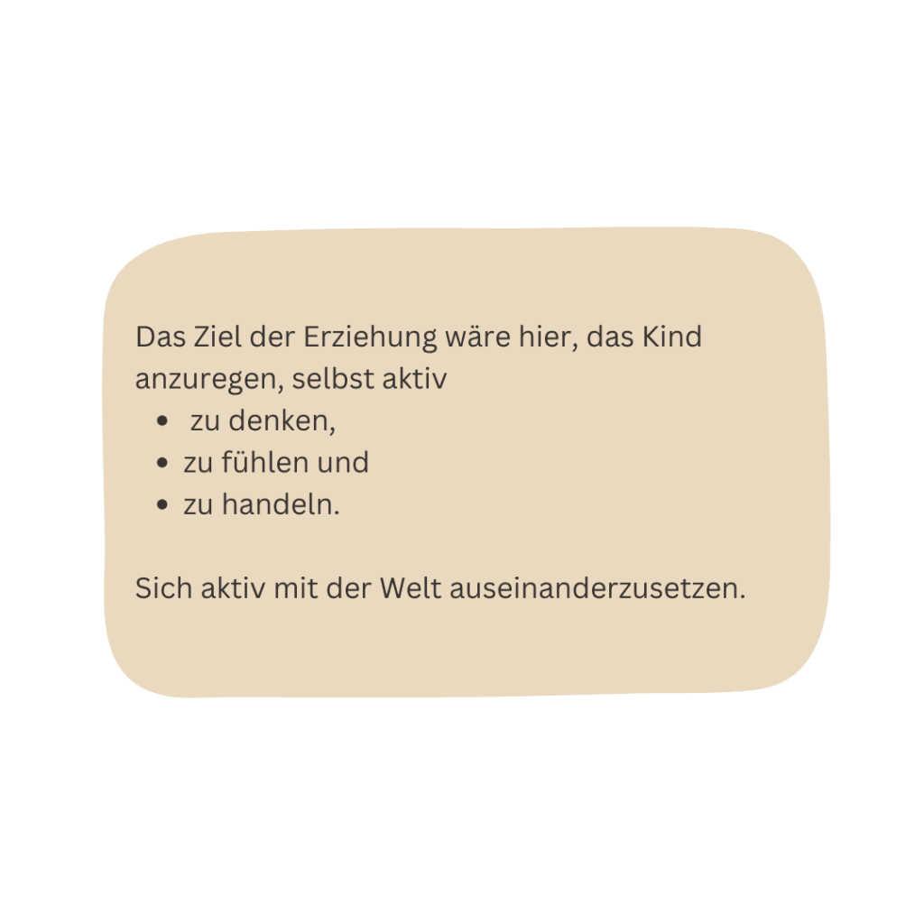 Entwicklung und Erziehung als Eigenaktivität